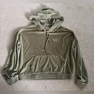 PINK Victoria's Secret Sage Green Long Sleeve Hoodie